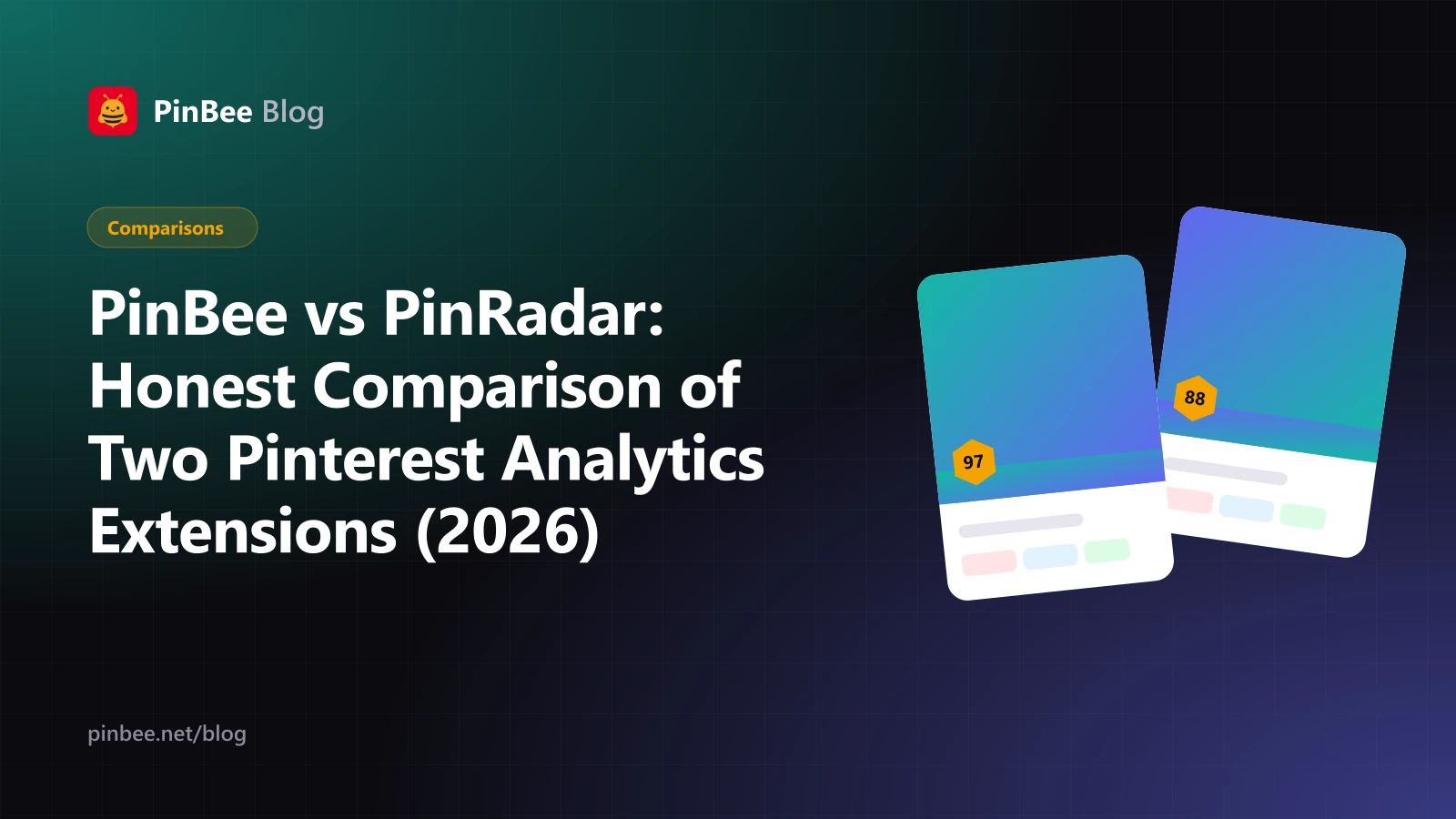 PinBee vs PinRadar: Honest Comparison of Two Pinterest Analytics Extensions (2026)